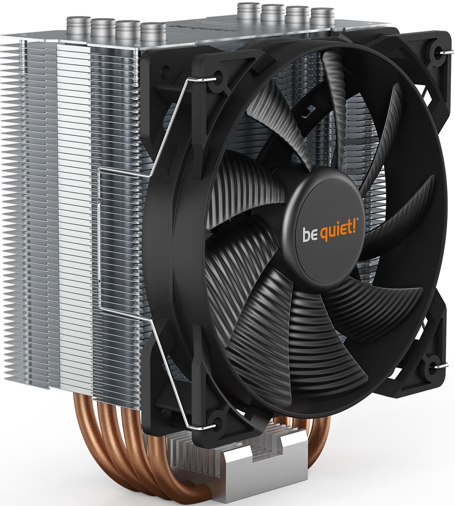 Be Quiet! Pure Rock 2 Black – Refroidisseur CPU TDP 150W Aluminium Brossé, Technologie HDT, Silencieux