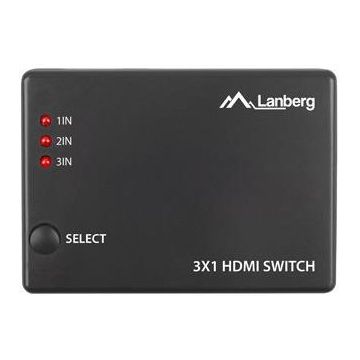 Switch HDMI, 3 entrées vers 1 sortie HDMI - Lanberg SWV-HDMI-0003