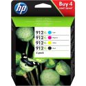 Pack HP 912XL (noire, et couleurs)