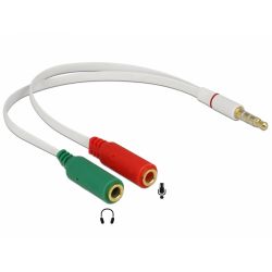 Delock: adaptateur jack 3.5 4 pins pour casque micro