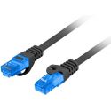 Cable réseau 20m ethernet RJ45 Cat6a Gigabit, noir - LANBERG PCF6A-10CC-2000-BK