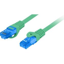 Cable réseau 2m ethernet RJ45 Cat6A S/FTP, vert