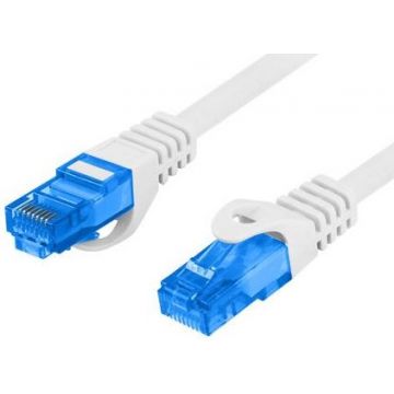 Cable réseau 20m ethernet RJ45 Cat6a Gigabit, gris - CARON