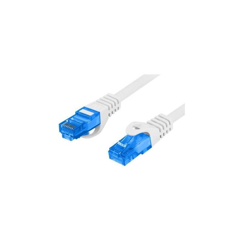 Cable réseau 20m ethernet RJ45 Cat6a Gigabit, gris - CARON