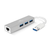 Adaptateur USB 3.0 Réseau Gigabit Ethernet RJ45 + 3 ports USB 3.0 (Réf. : CB-USBRJ45)