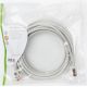 Cable réseau 5m ethernet RJ45 Cat 6 SFTP LSZH Gigabit, gris beige