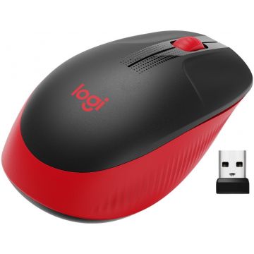 Souris LOGITECH M190, sans fil, rouge