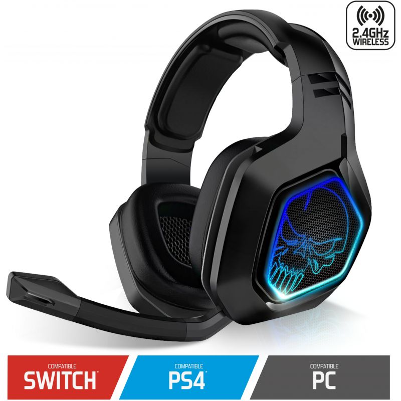 Cool Genesis Casque stéréo PC/PS4/PS5/Xbox Gaming LED RVB + Adaptateur  audio