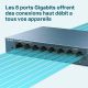 Switch TP-Link LS108G, 8 ports, Gigabit