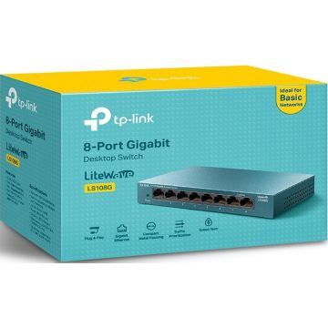 Switch TP-Link LS108G, 8 ports, Gigabit