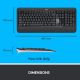 Pack clavier souris Logitech MK540, sans fil