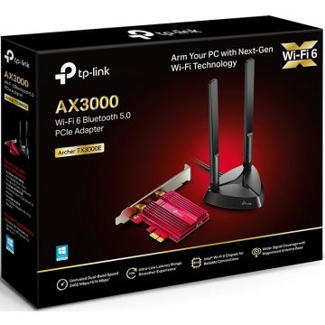 Carte WiFi WiFi TP-LINK Archer Archer TX3000E, WiFi 6 PCIe 3Gb, Bluetooth 5.0