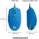 Souris LOGITECH G203 LIGHTSYNC Gaming Mouse, bleue