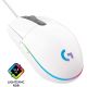 Souris LOGITECH G203 LIGHTSYNC Gaming Mouse, blanche