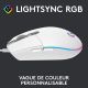 Souris LOGITECH G203 LIGHTSYNC Gaming Mouse, blanche