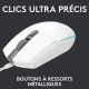 Souris LOGITECH G203 LIGHTSYNC Gaming Mouse, blanche