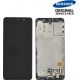 Ecran LCD + Vitre Tactile + châssis noir Samsung Galaxy A41 A415F (officiel)