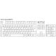 Clavier PERIBOARD-106W FR, blanc