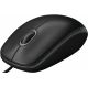 Souris Logitech B100, 3 boutons, noire, USB