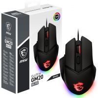 Souris MSI Clutch GM20 Elite, 6400dpi, Noire