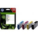 HP 364 - Pack de 4 - noir, jaune, cyan, magenta - originale