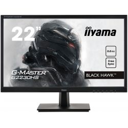 Moniteur 21.5" iiYama G2230HS-B1 Led, 0.8ms, 5M:1, VGA-HDMI-DP-HP