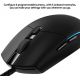 Logitech G PRO Souris Gamer Filaire, Capteur Gaming HERO 25K, 25 600 PPP, RVB, Ultra-Léger, 6 Boutons Programmables, USB