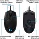 Logitech G PRO Souris Gamer Filaire, Capteur Gaming HERO 25K, 25 600 PPP, RVB, Ultra-Léger, 6 Boutons Programmables, USB