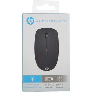 Souris HP Wireless Mouse X200 sans fil 1600dpi, noire