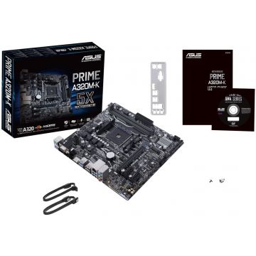 ASUS PRIME A320M-K AMD A320 2xDDR4 M.2 4xSATA3 skAM4 VGA/HDMI USB3.0 mATX