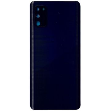 Vitre arrière + vitre caméra compatible Samsung Galaxy A41 A415F - Noire