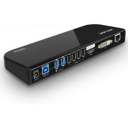 Station d'accueil universelle: 6 USB, DVI/HDMI, LAN