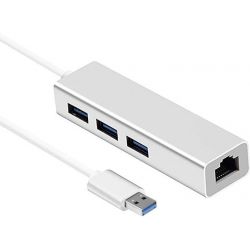 Adaptateur USB RJ45 - 3x USB3.0 - HEDEN 0-HUBUSB3USBRJ4