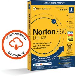 Norton 360 Deluxe - abonnement 1 an - ESD