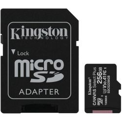 MicroSD 256Go KINGSTON micSDXC Canvas Select Plus 100R A1 C10 Card + ADP