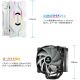 Ventirad Enermax ETS-F40-W-ARGB, ARGB, blanc