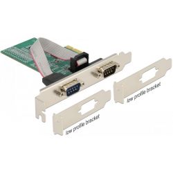 Carte PCI-E Delock 89555 - série DB9 - 2 ports