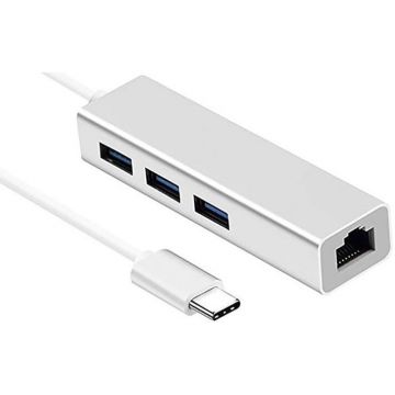 Adaptateur USB-C RJ45 - 3x USB3.0 - HEDEN 0-HUBUSBC3USBRJ45