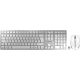 Ensemble clavier / souris CHERRY DW 9000 SLIM, bluetooth, gris blanc