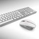 Ensemble clavier / souris CHERRY DW 9000 SLIM, bluetooth, gris blanc