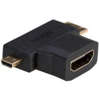 Adaptateur HDMI femelle vers micro HDMI et mini HDMI - AKYGA AK-AD-23