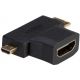 Adaptateur HDMI femelle vers micro HDMI et mini HDMI - 129904