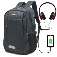 Sac à Dos Sécurité 15,6'' Serrure Antivol Port USB et Passant Ecouteurs