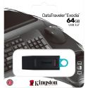 Clé USB 64Go KINGSTON USB3.2 Gen1 DataTraveler Exodia Black + Teal - DTX/64GB