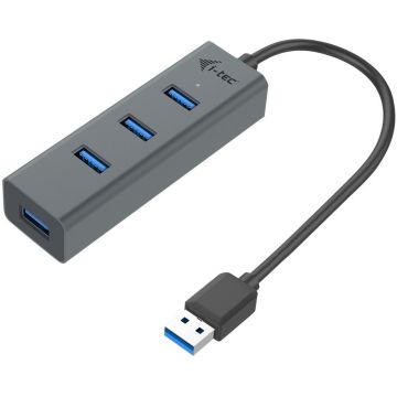 Hub USB 4 ports - i-Tec USB 3.0 Metal Passive HUB - U3HUBMETAL403