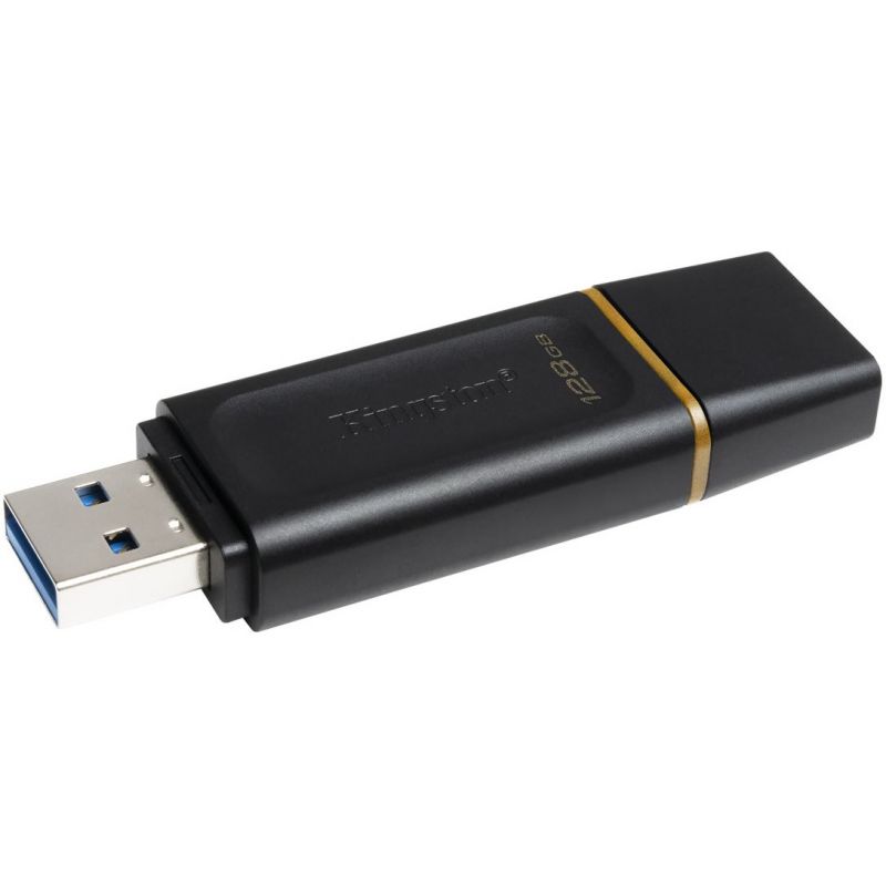 Clé USB 128Go KINGSTON USB3.2 Gen1 DataTraveler Exodia Noir + Jaune - DTX/ 128Go - CARON Informatique - Calais