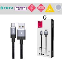 Câble USB vers Micro USB 2,4A Gris 2M TOTU