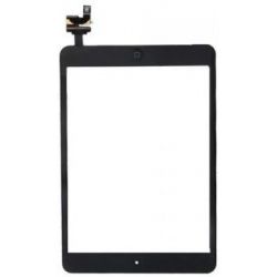 Vitre tactile pour iPad Mini 1/2, avec bouton home, noire