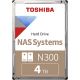 4To TOSHIBA 7200T - cache 256Mo- SATA3 6Gb/s