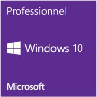 Microsoft Windows 10 Professionnel, version OEM, 64Bits